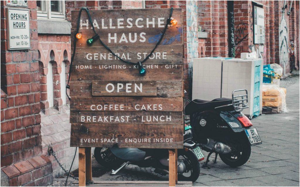 Hallesches Haus, Tempelhofer Ufer. Hiver à Berlin.