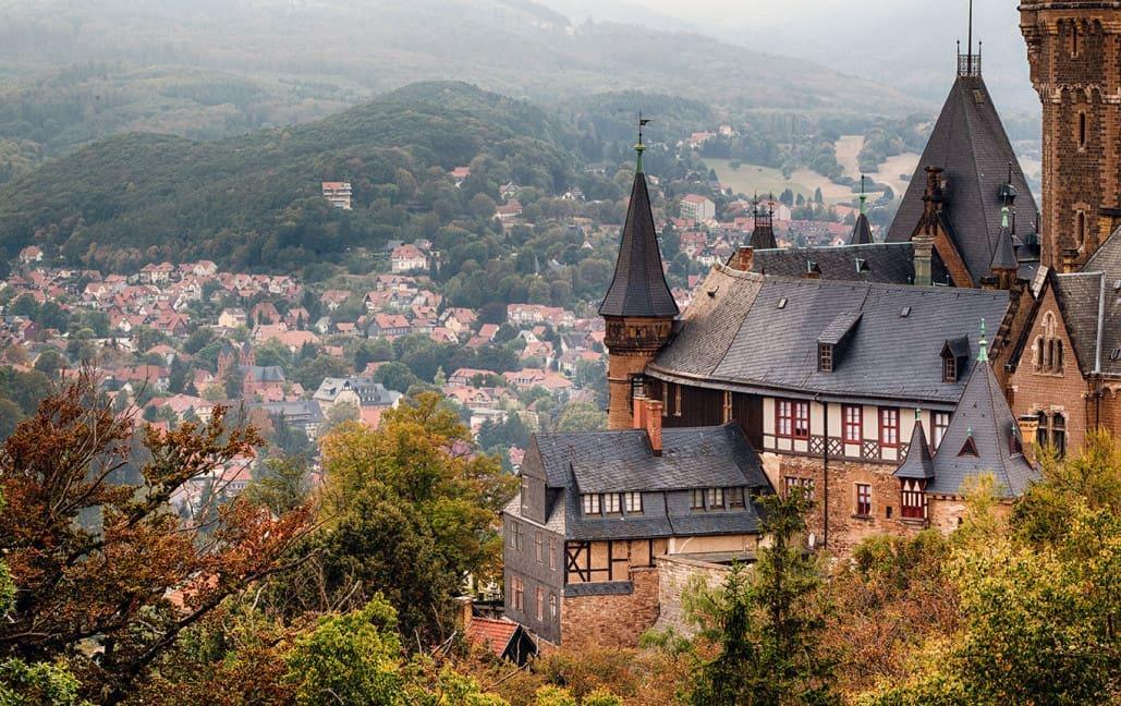 Wernigerode Castle located in the Harz region