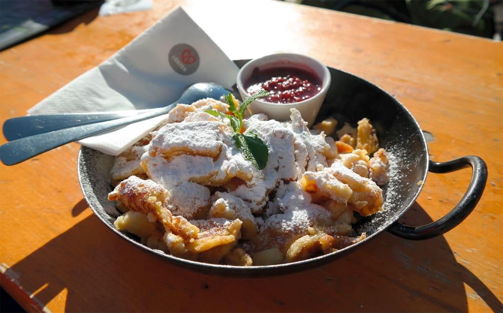 Kaiserschmarrn at the Edelweissalm in Obertauern