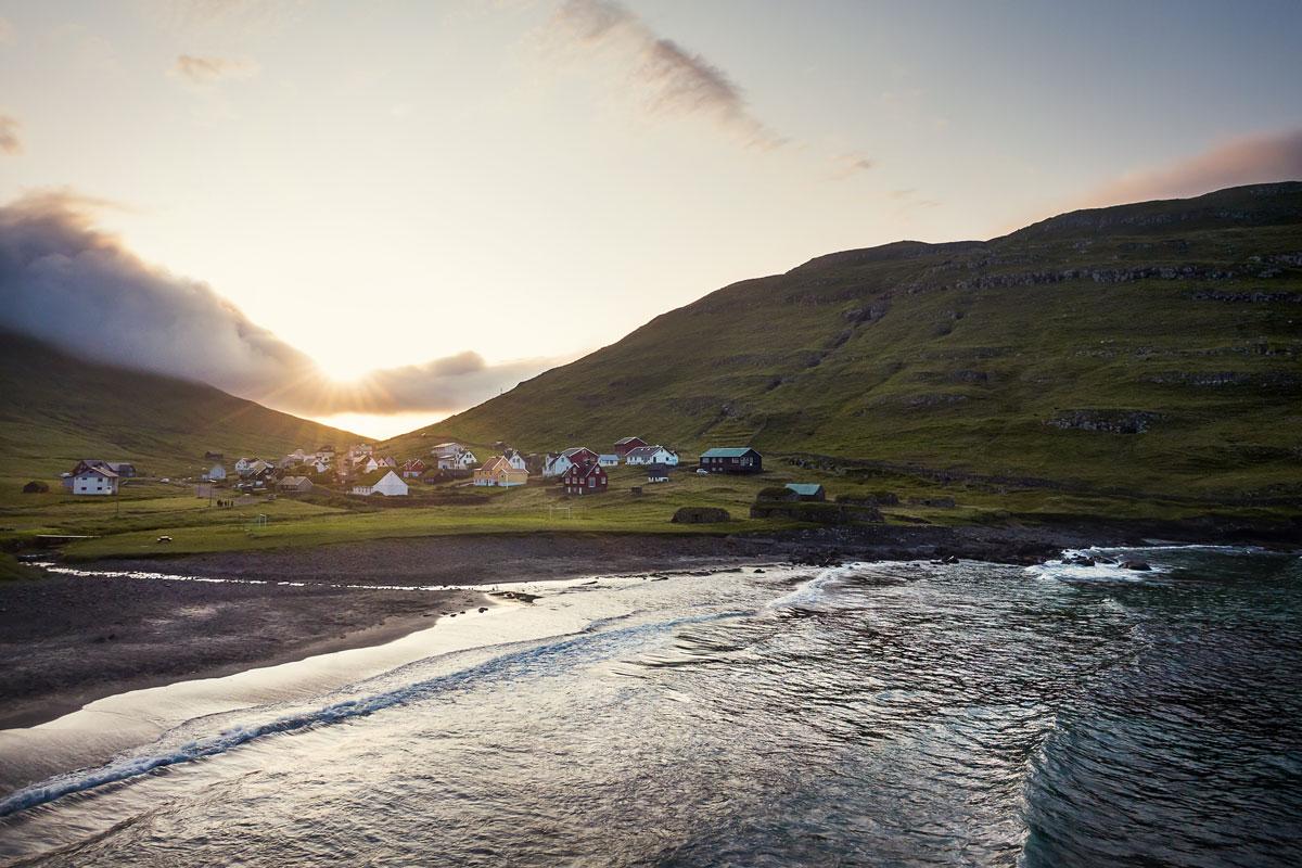 Húsavik op Sandoy (Faeröer)