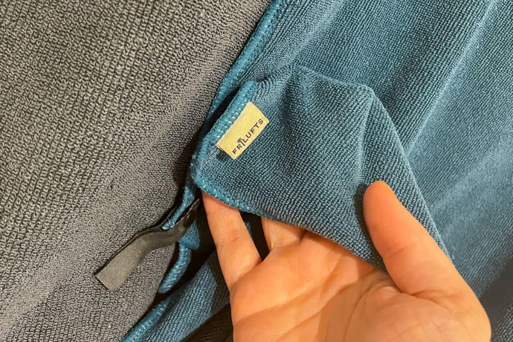 Travel towel from Frilufts, ideal travel utensil for camping