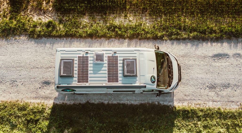 my ultimate camper van gadget: 2 solar panels for generating power