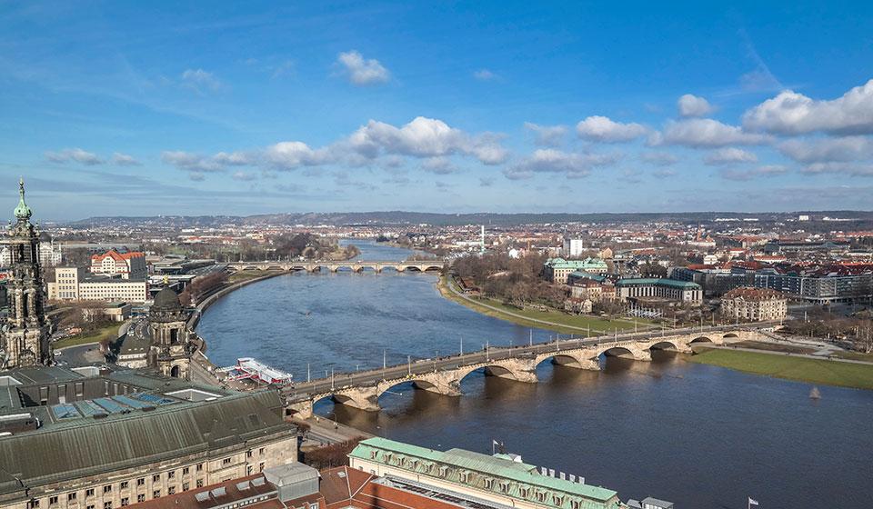 View of the Elbe in Dresden
