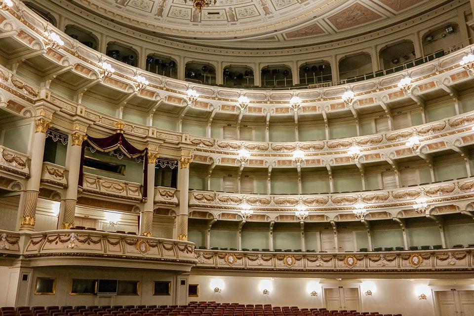 La Semperoper à Dresde vue de l'intérieur