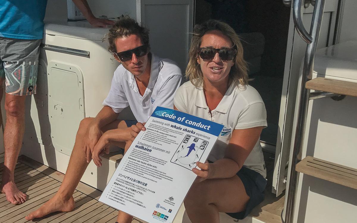 Briefing walvishaai zwemmen Live Ningaloo