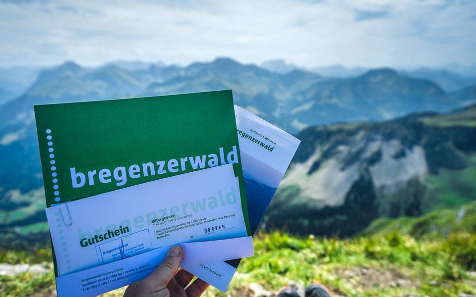 Cadeaubon voor culinaire wandelingen in het Bregenzerwald