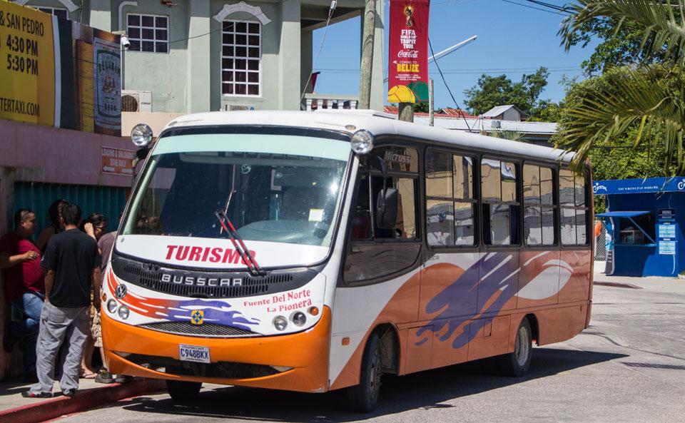 Bus from Belize to Flores