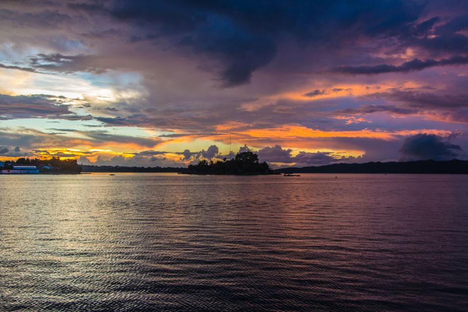 Sunset in Lake Flores Guatemala