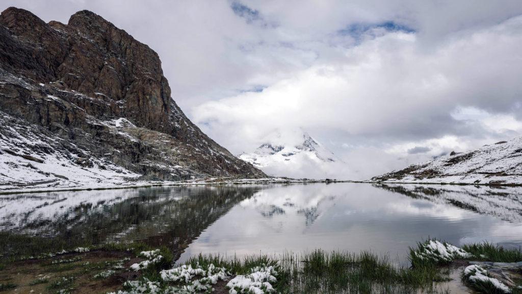 Riffelsee perfecte spiegeling Matterhorn