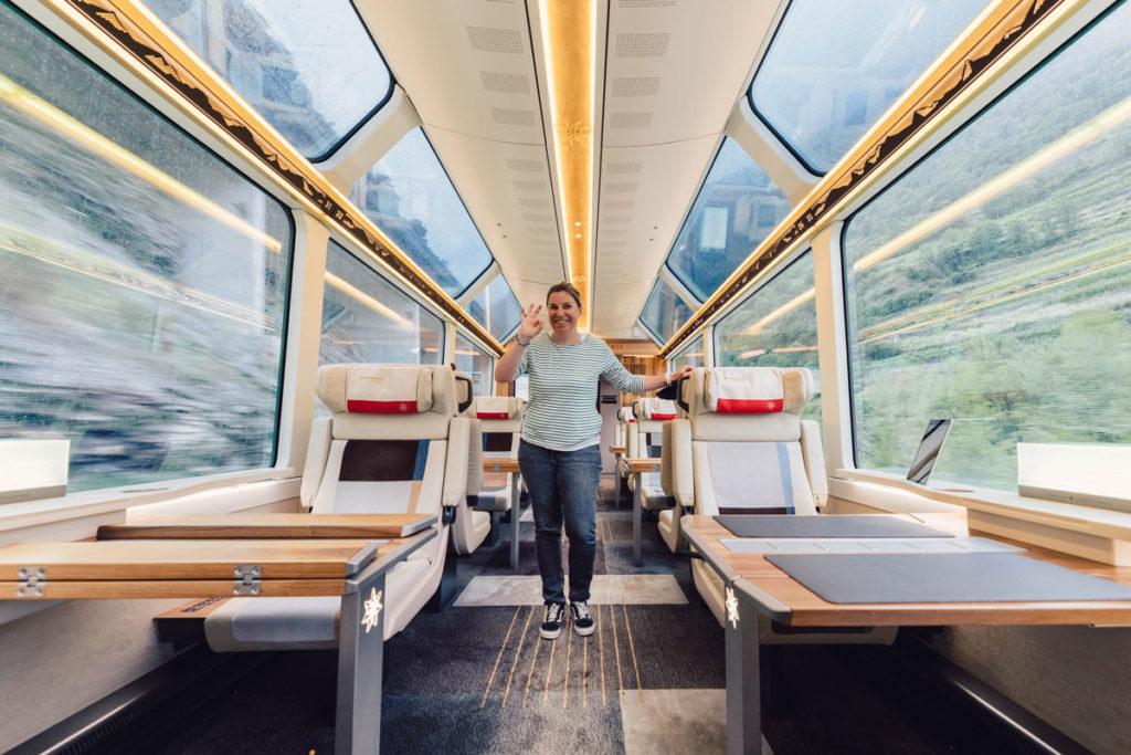 Excellence Class van de Glacier Express Zwitserland