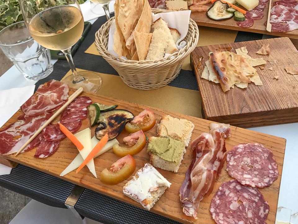 The best Sardinian Antipasti you get at Taccas in Cagliari.