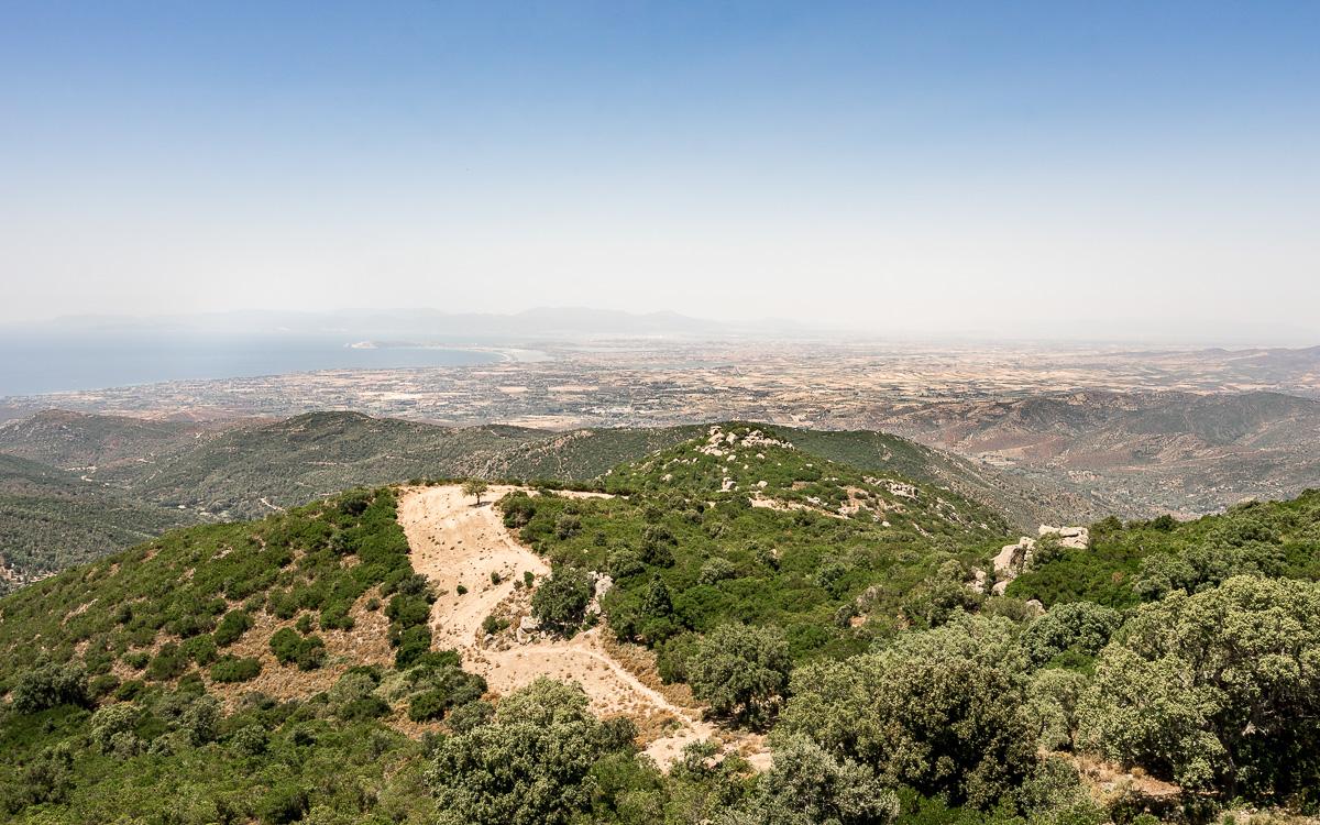 View from Sette Fratelli to Cagliari
