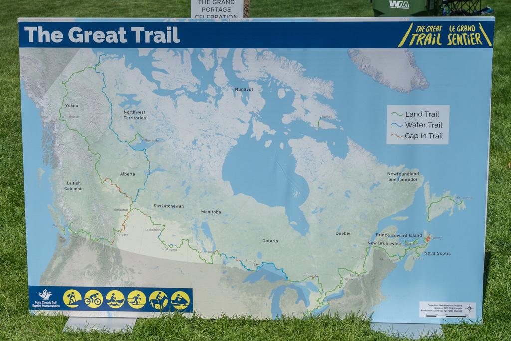 Map of The Great Trail Canada