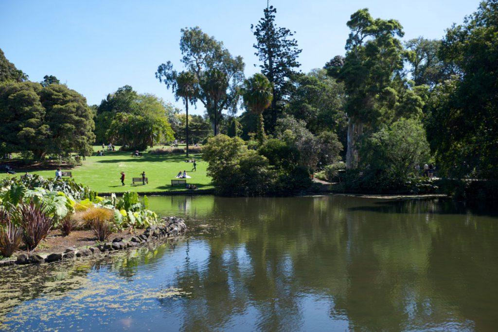 Ontspanning in de Royal Botanic Gardens Melbourne
