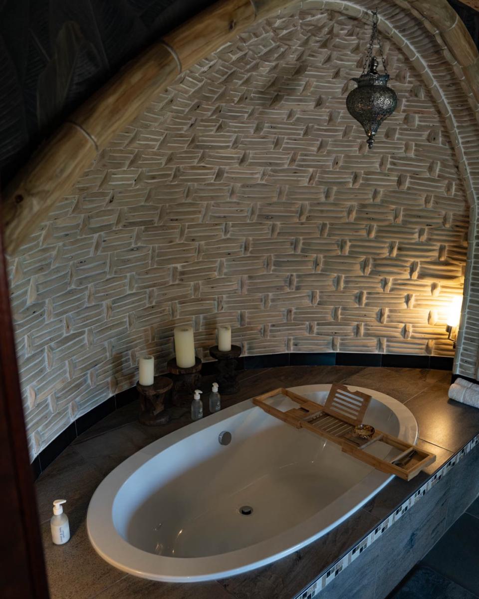 La grotte baignoire invite à la détente