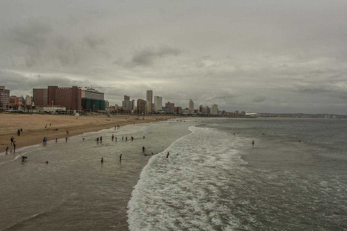 Durban South Africa Panoramic View Pier Beach