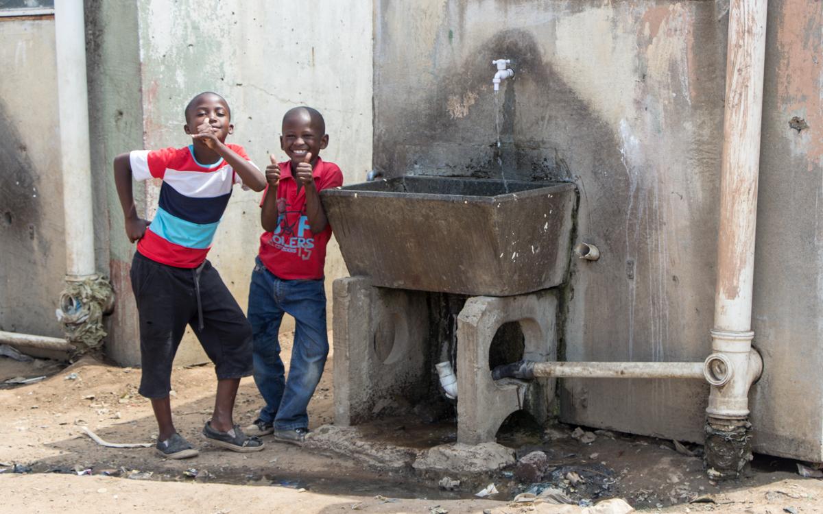 Laughing children in Soweto