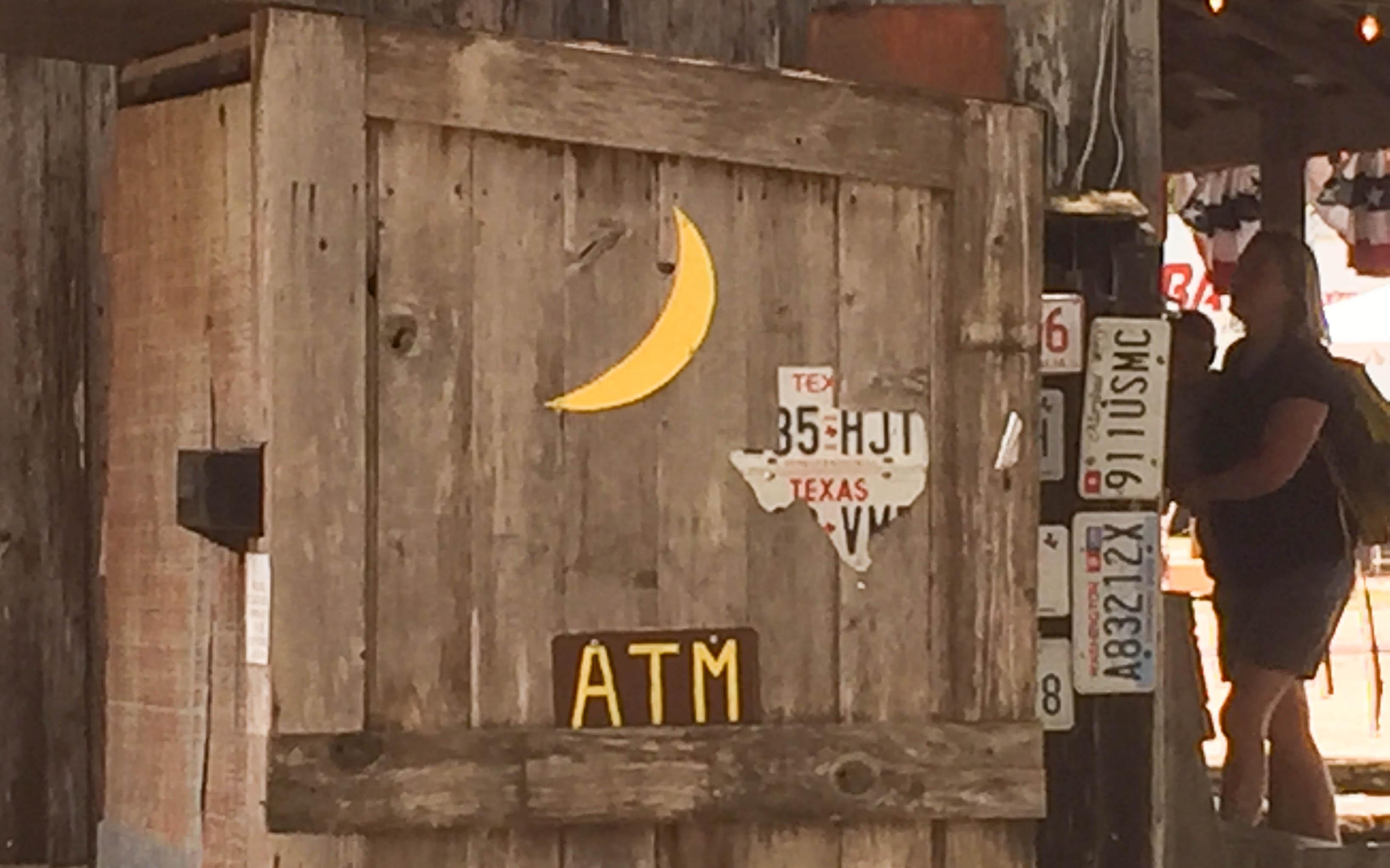 Austin Texas Tips Luckenbach Geldautomaat
