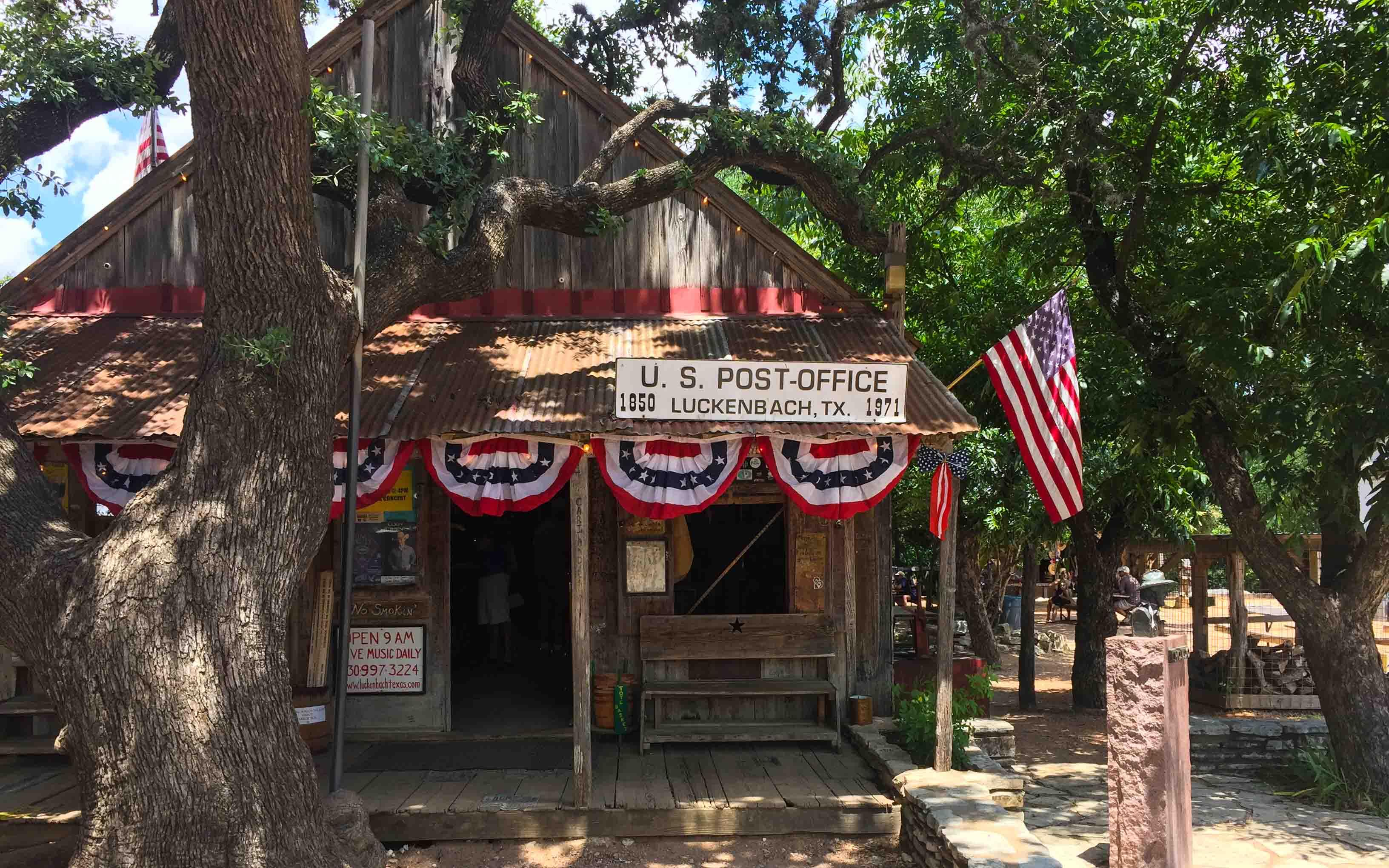 Austin Texas Tips Luckenbach Postkantoor