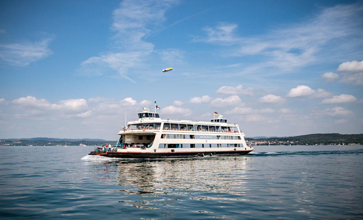Ferry from Konstanz to Meersburg.