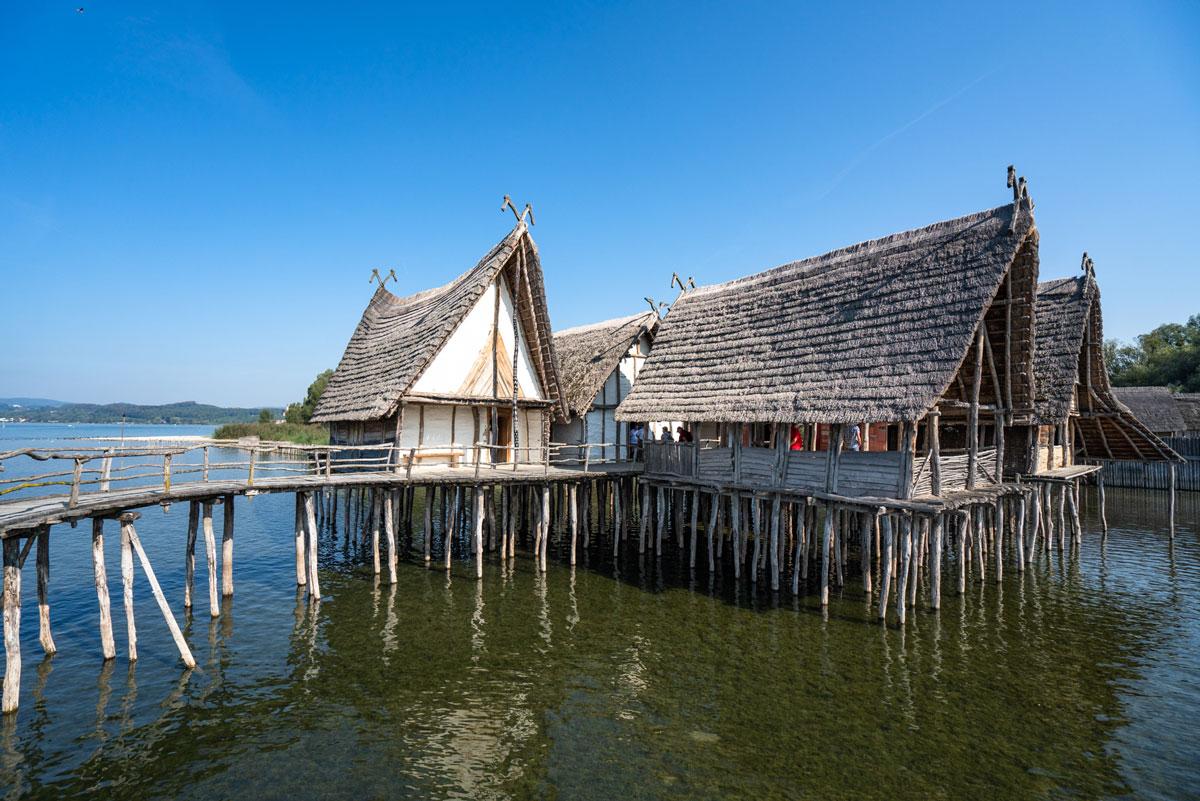 Underuhldingen pile dwellings Lake Constance.