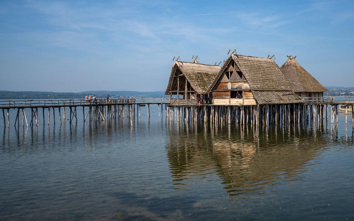 Underuhldingen pile dwellings Lake Constance.