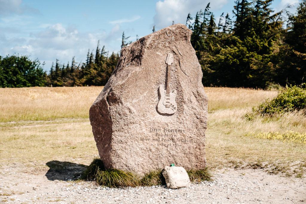 Jimi Hendrix Memorial Stone Fehmarn