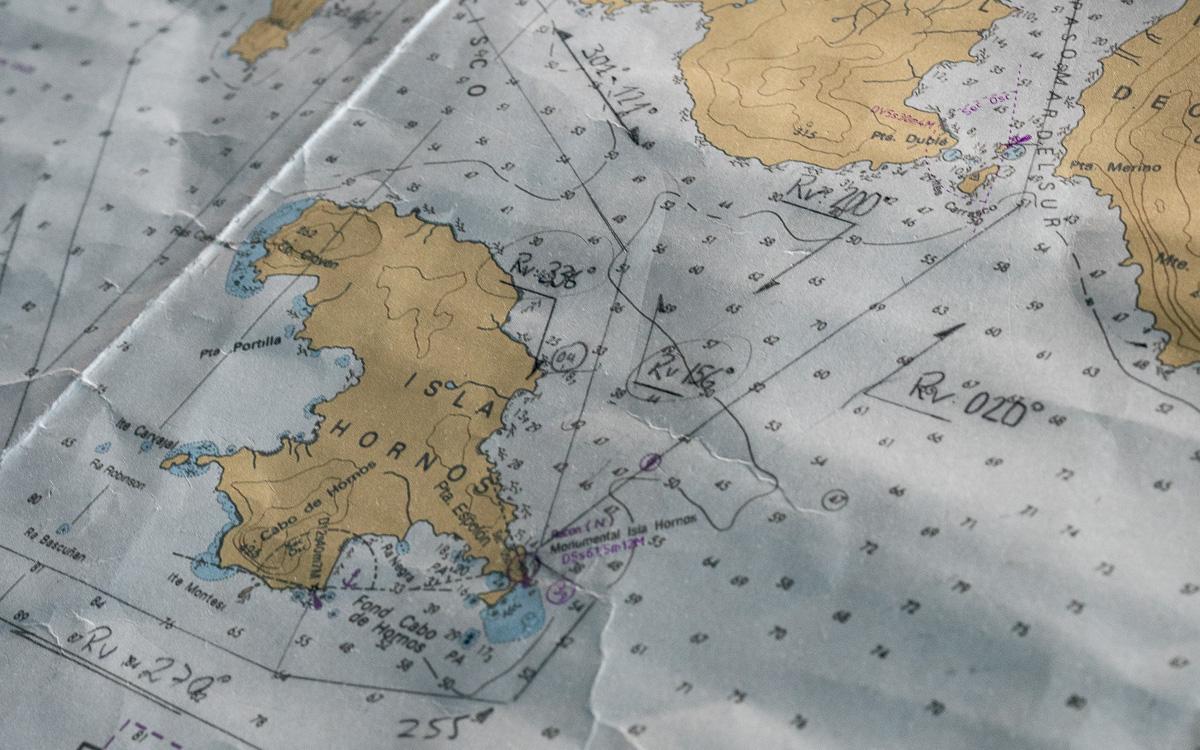 Nautical Chart of Cape Horn