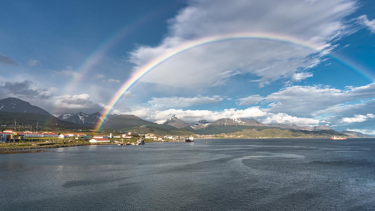 Rainbow over Ushuaia, Tierra del Fuego