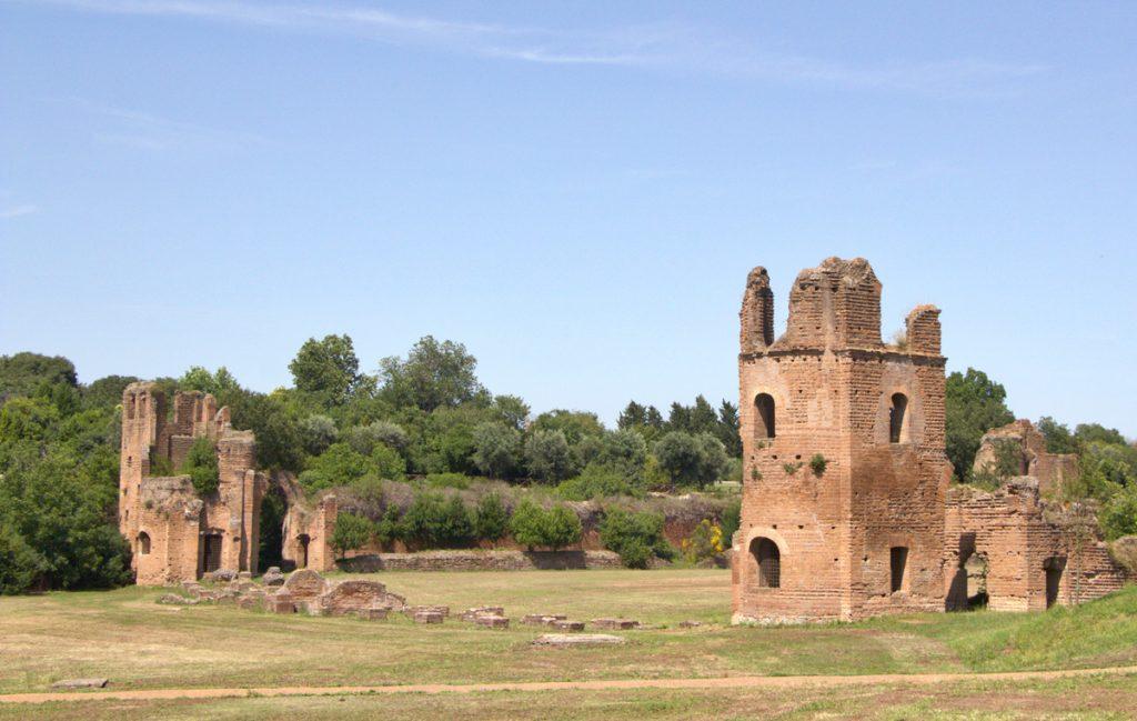 Cycling ruins Via Appia Antica