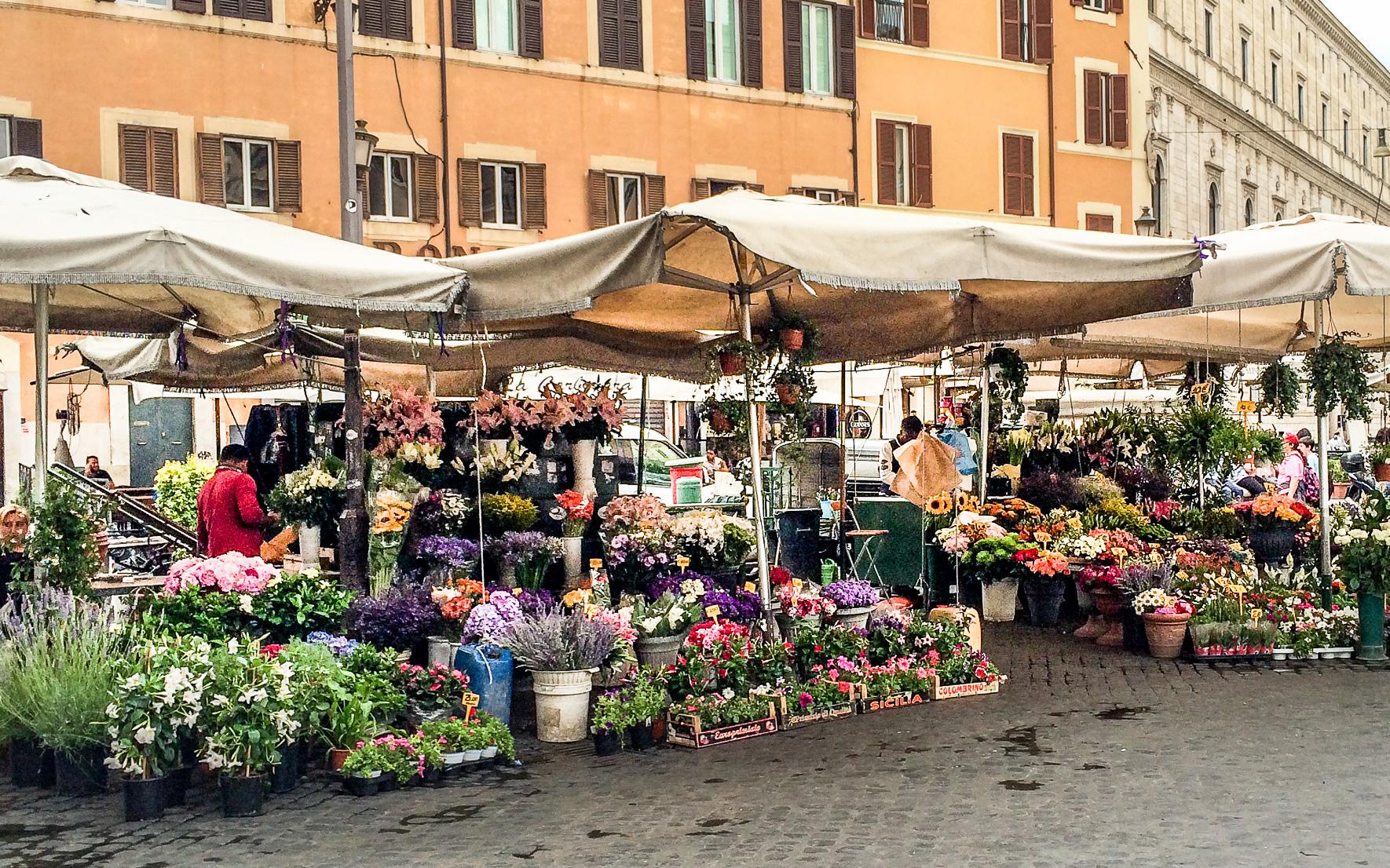 Market at Campo de Fiori Rome