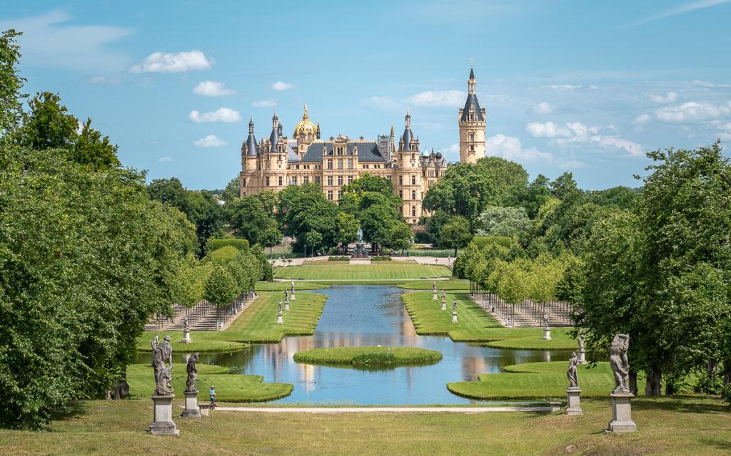 The most beautiful sight in Schwerin: The castle. Schwerin is one of the most beautiful cities in Germany.