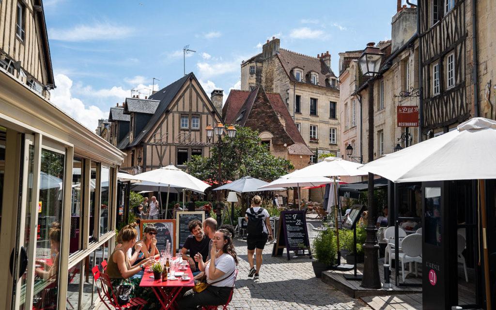 Rue du Vaugeux, the half-timbered quarter in Caen