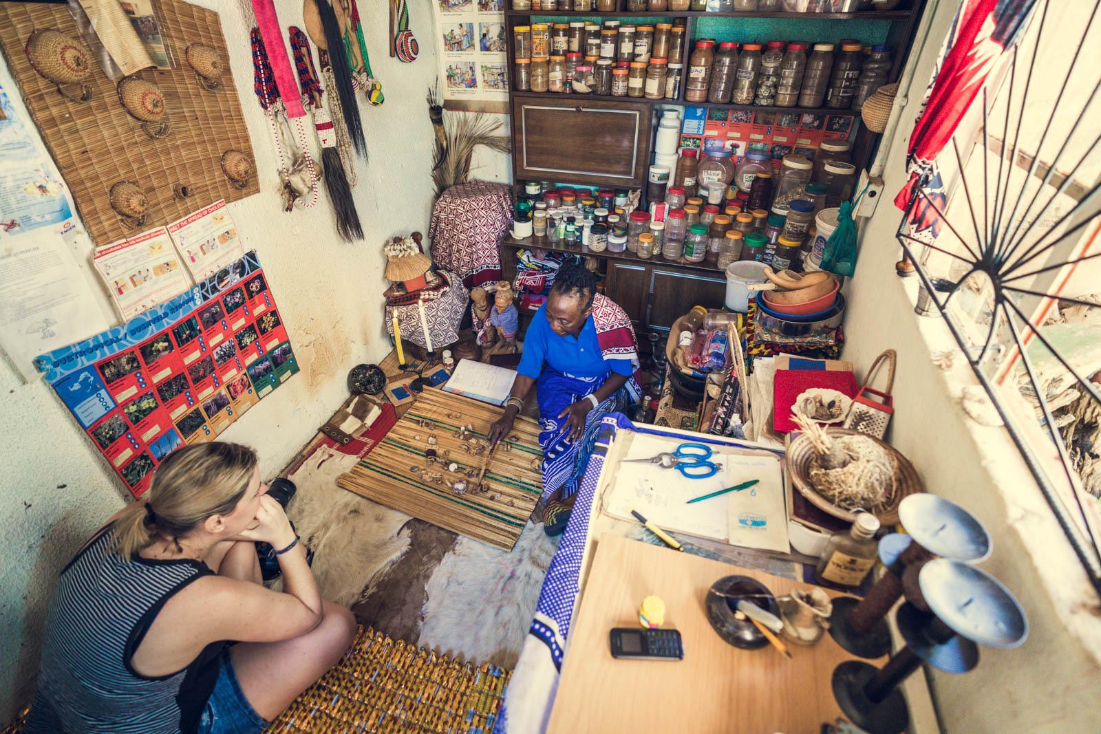 Visiting a healer in Soweto
