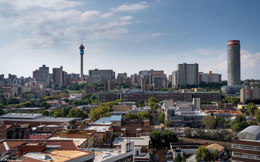 View of the center from Hallmark House Hotel Johannesburg