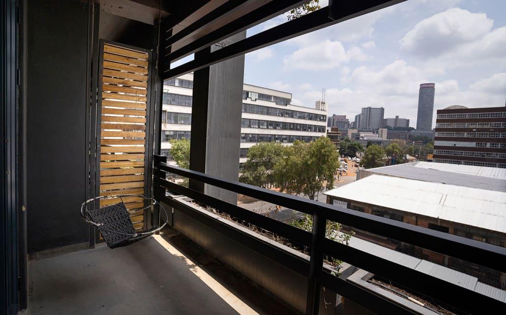 Balcony in Hallmark House Hotel Johannesburg