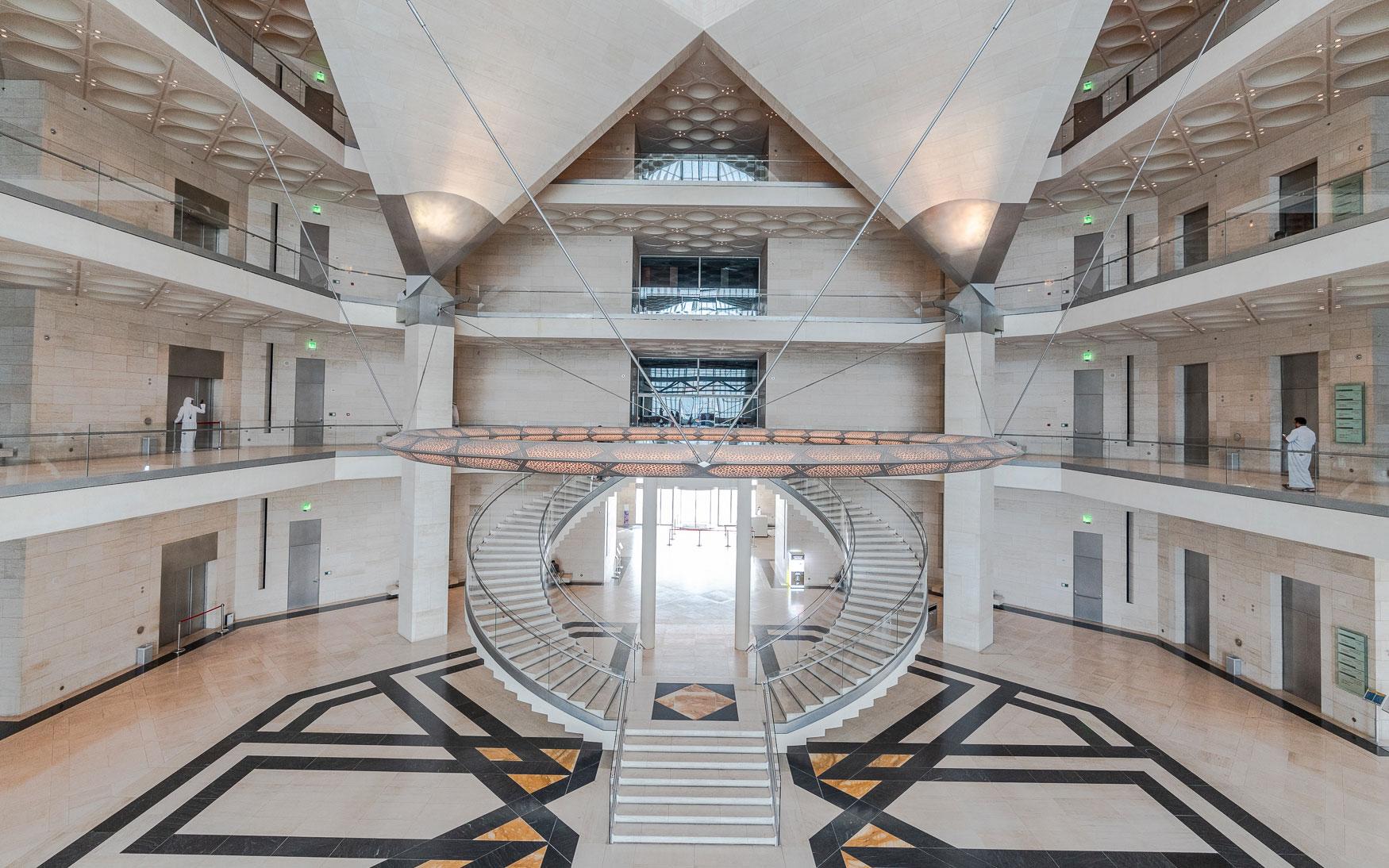 Hoogtepunt in Doha is de architectuur van het MIA van binnen