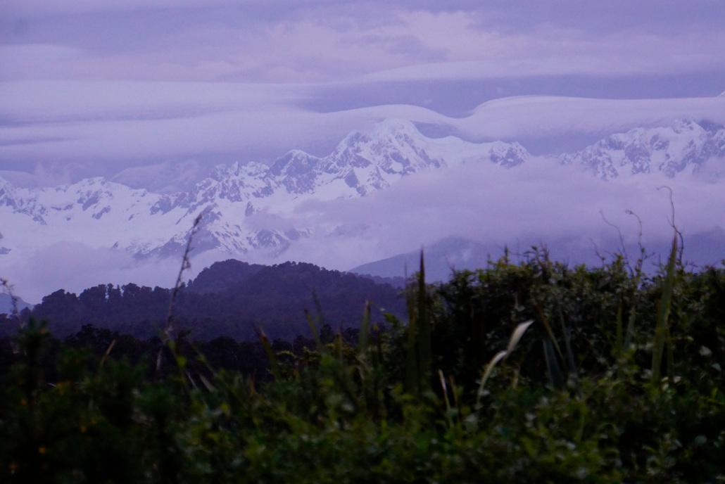 View of the New Zealand Alps