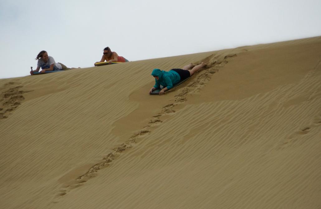Bodyboarding at Ninety Mile Beach