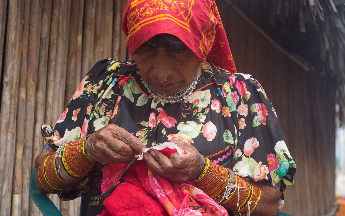 Kuna Yala Carti Mola embroidery