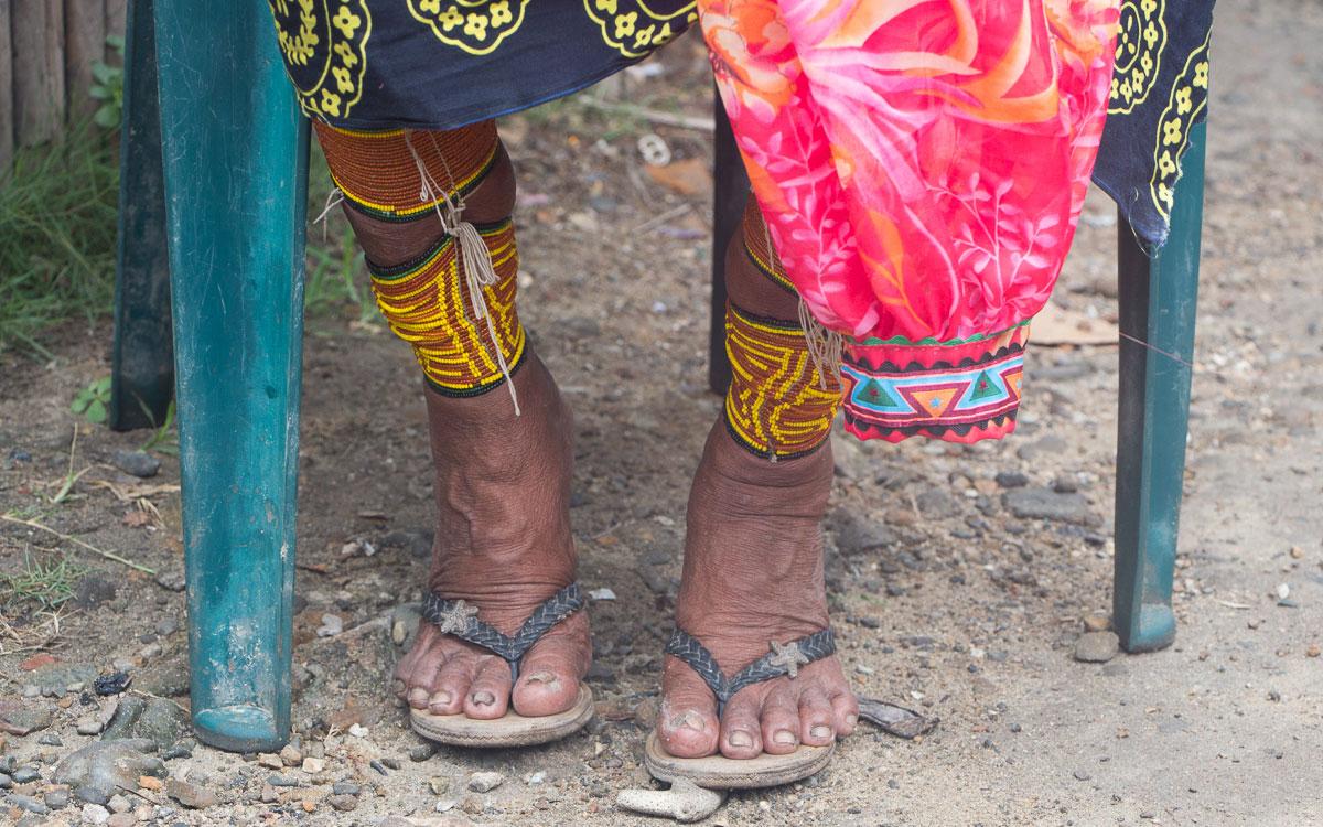 Kuna Yala Indians Carti Foot jewelry