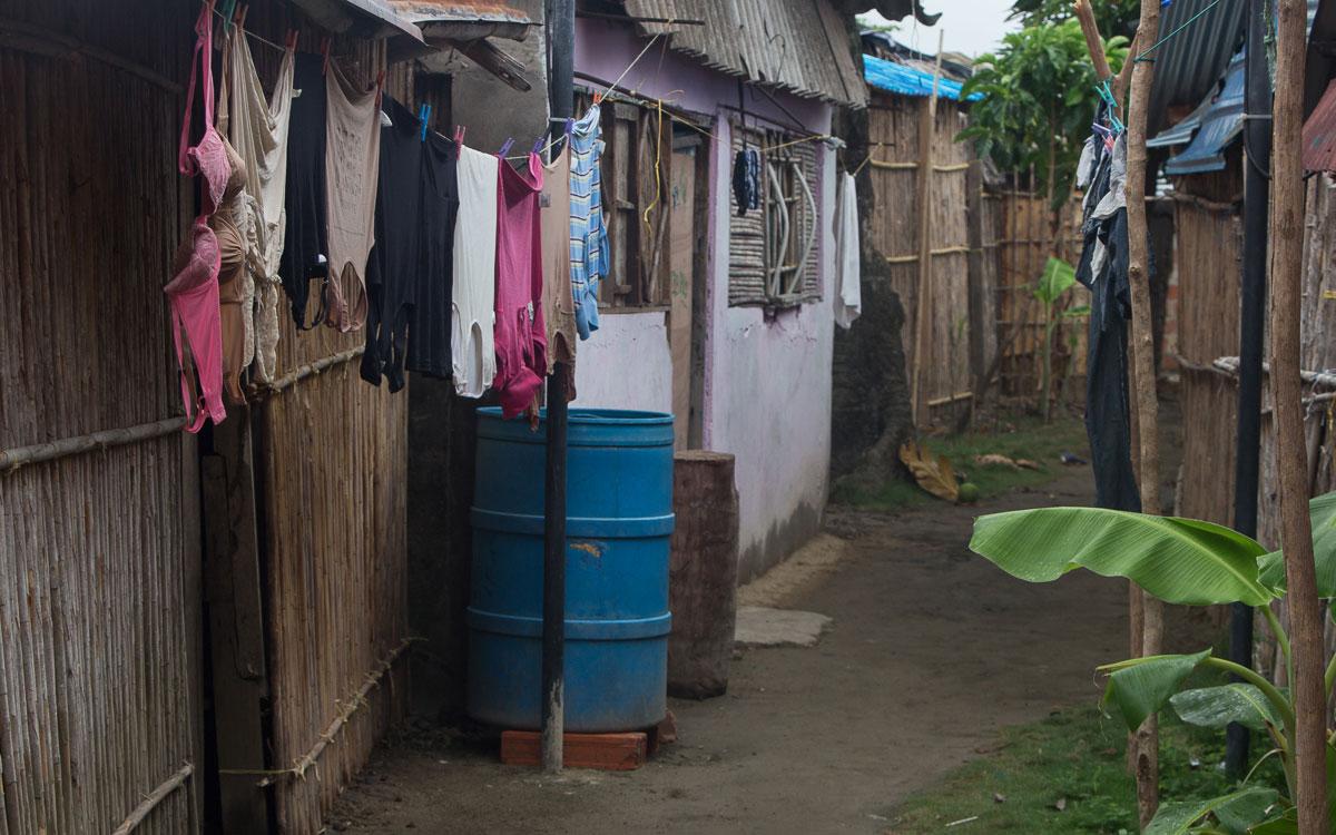 San Blas Islands Guna Yala capital laundry day