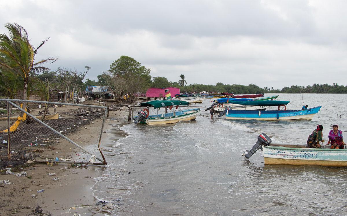 San Blas Kuna Yala garbage harbor beach