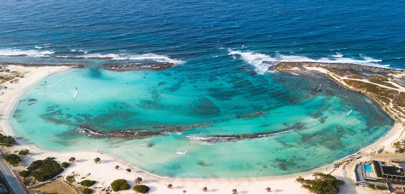 Baby Beach Aruba Drone