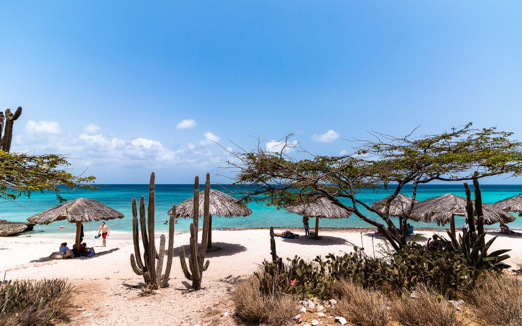 Klein maar fijn Arashi Beach in Aruba