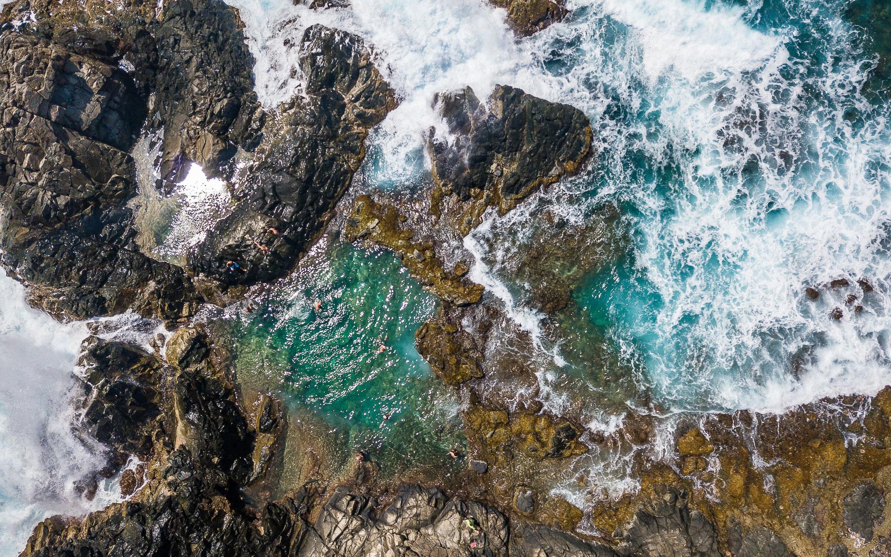 "Conchi" natuurlijke poel, Arikok National Park in Aruba
