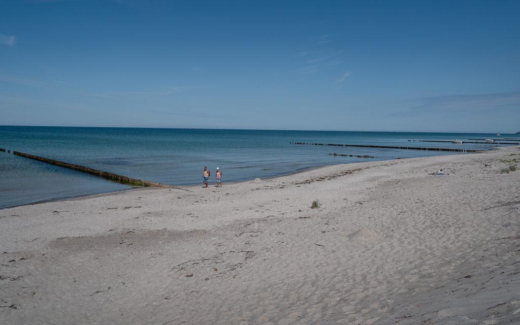 Further sandy beach on Hiddensee Island (Baltic Sea, Mecklenburg-Vorpommern)