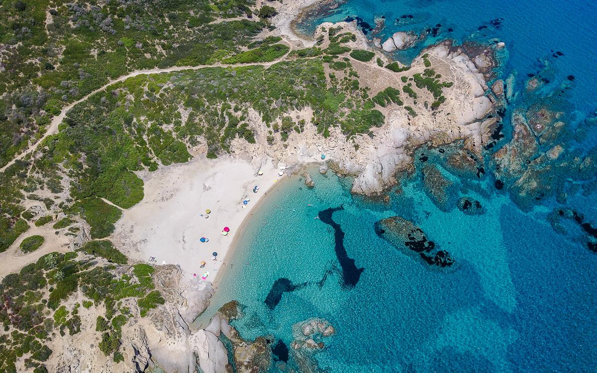 Capo Ferrato Aerial Shot Sardinia Tips