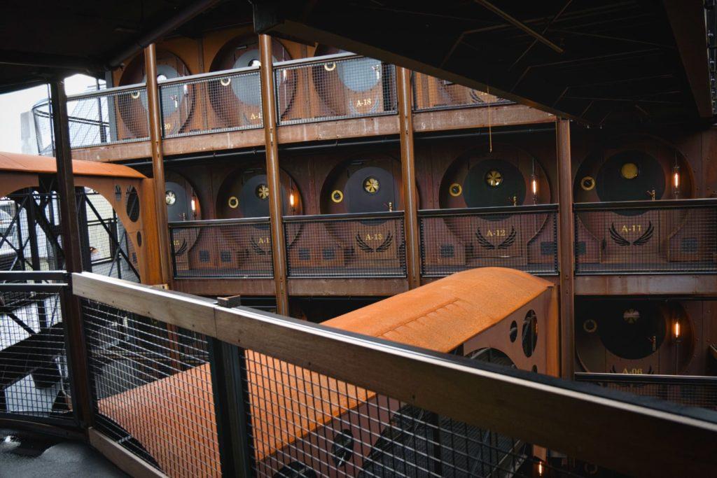 Ponts et cabines de l'Hôtel Charles Lindbergh Phantasialand