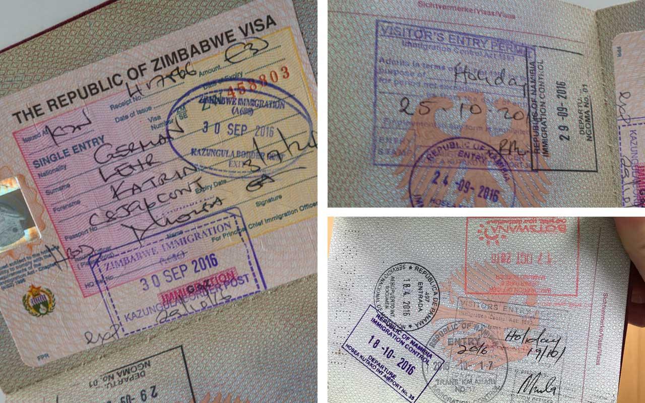 Visum Botswana, Zimbabwe en Namibië voor Afrika Reis